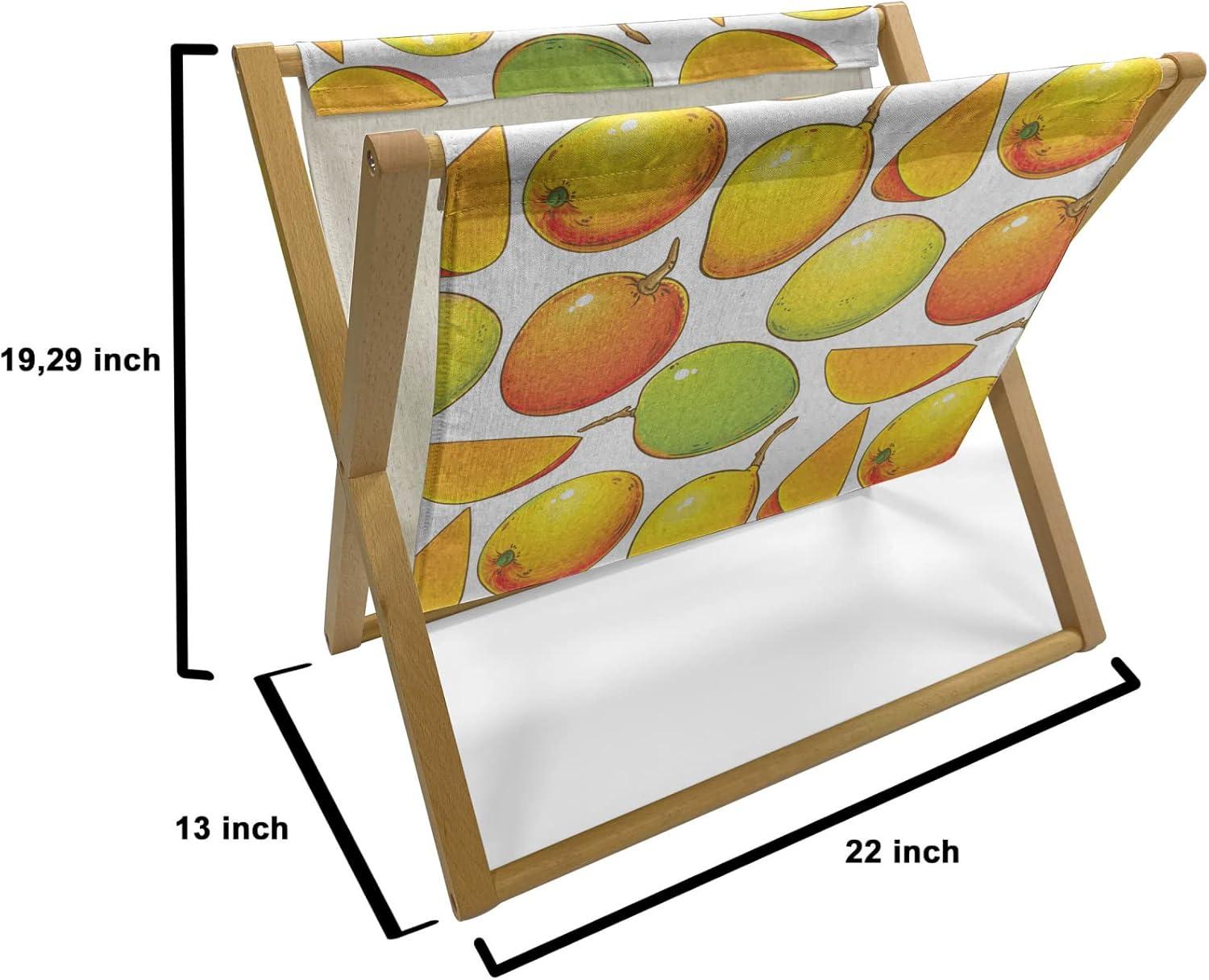 imageAmbesonne Valentines Day Magazine and Book Holder Romantic Design of Hearts and Cupid Items Floor Rack Decor for Interior of Home amp Office 22 x 19 Pink Burnt SiennaOrange Lime Green White