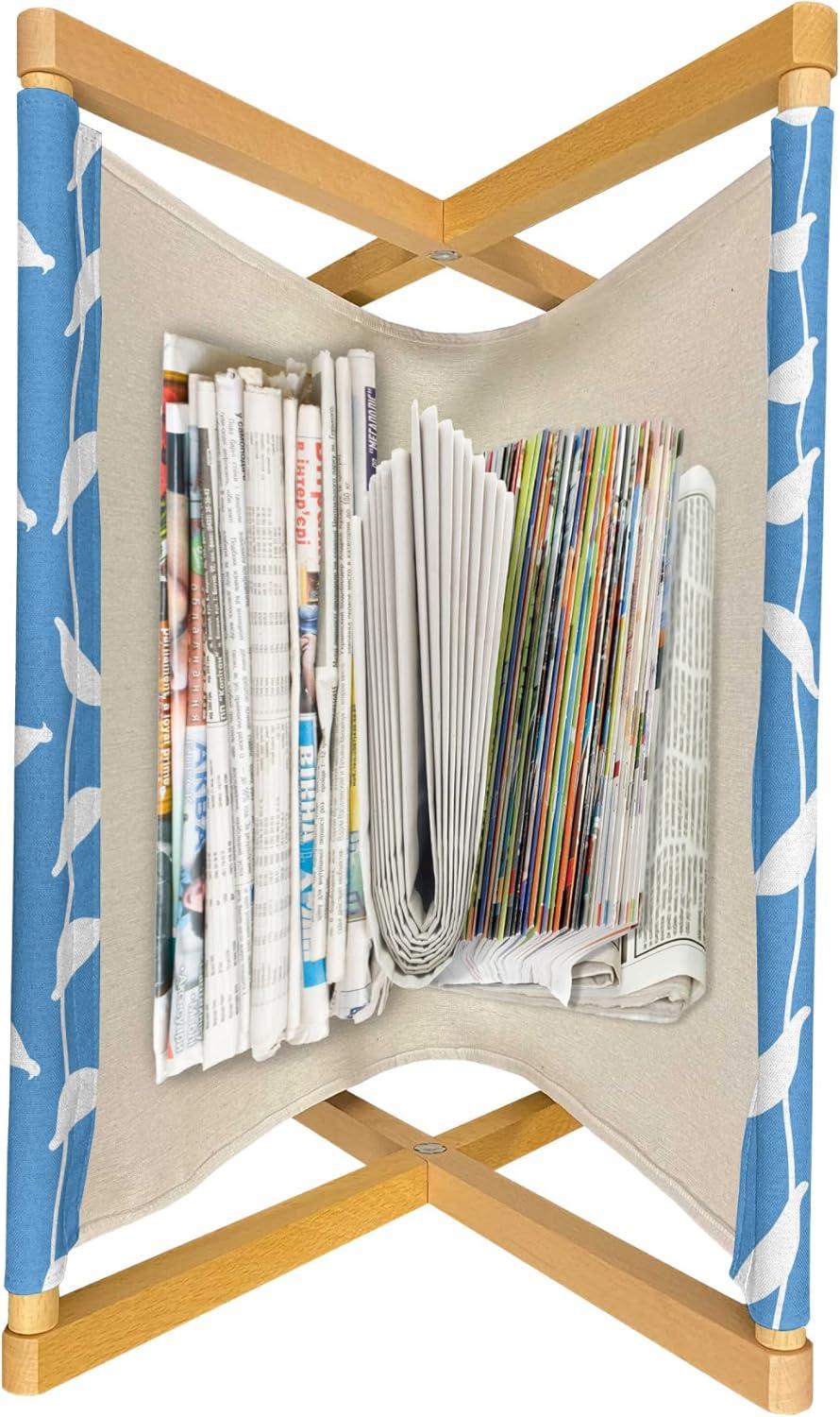 imageAmbesonne Valentines Day Magazine and Book Holder Romantic Design of Hearts and Cupid Items Floor Rack Decor for Interior of Home amp Office 22 x 19 Pink Burnt SiennaSky Blue and White