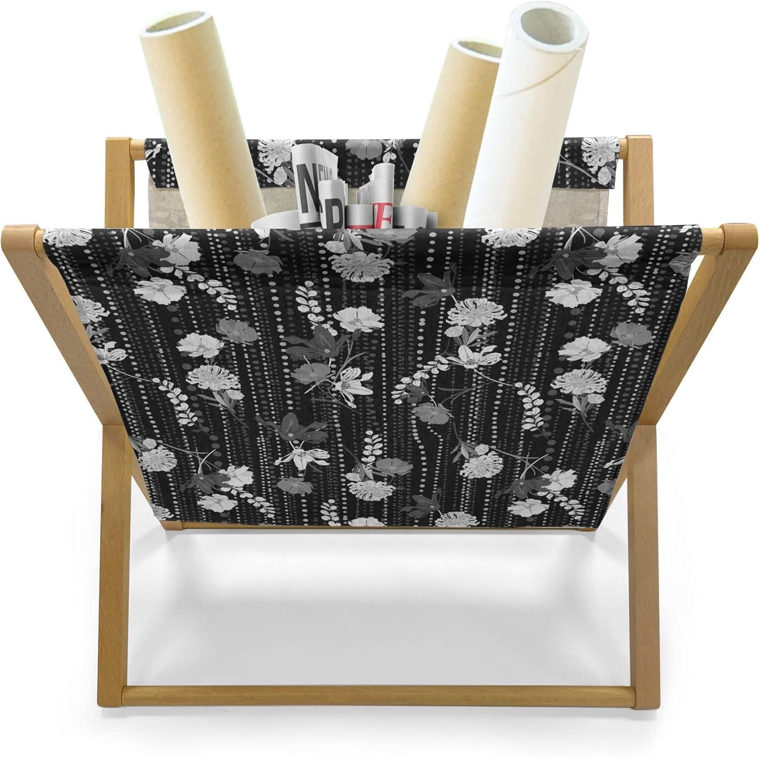 imageAmbesonne Valentines Day Magazine and Book Holder Romantic Design of Hearts and Cupid Items Floor Rack Decor for Interior of Home amp Office 22 x 19 Pink Burnt SiennaGrey Charcoal Grey