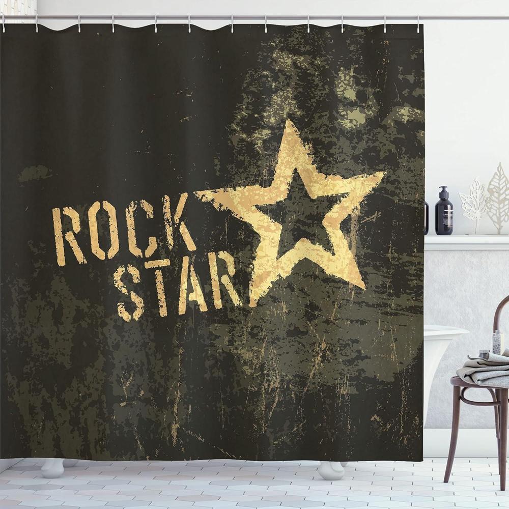 imageAmbesonne Cartoon Shower Curtain Pug Dog in Bathtub Grooming Salon Service Shampoo Rubber Duck Pets in Style Image Cloth Fabric Bathroom Decor Set with Hooks 69 W x 70 L TealBrown Mustard