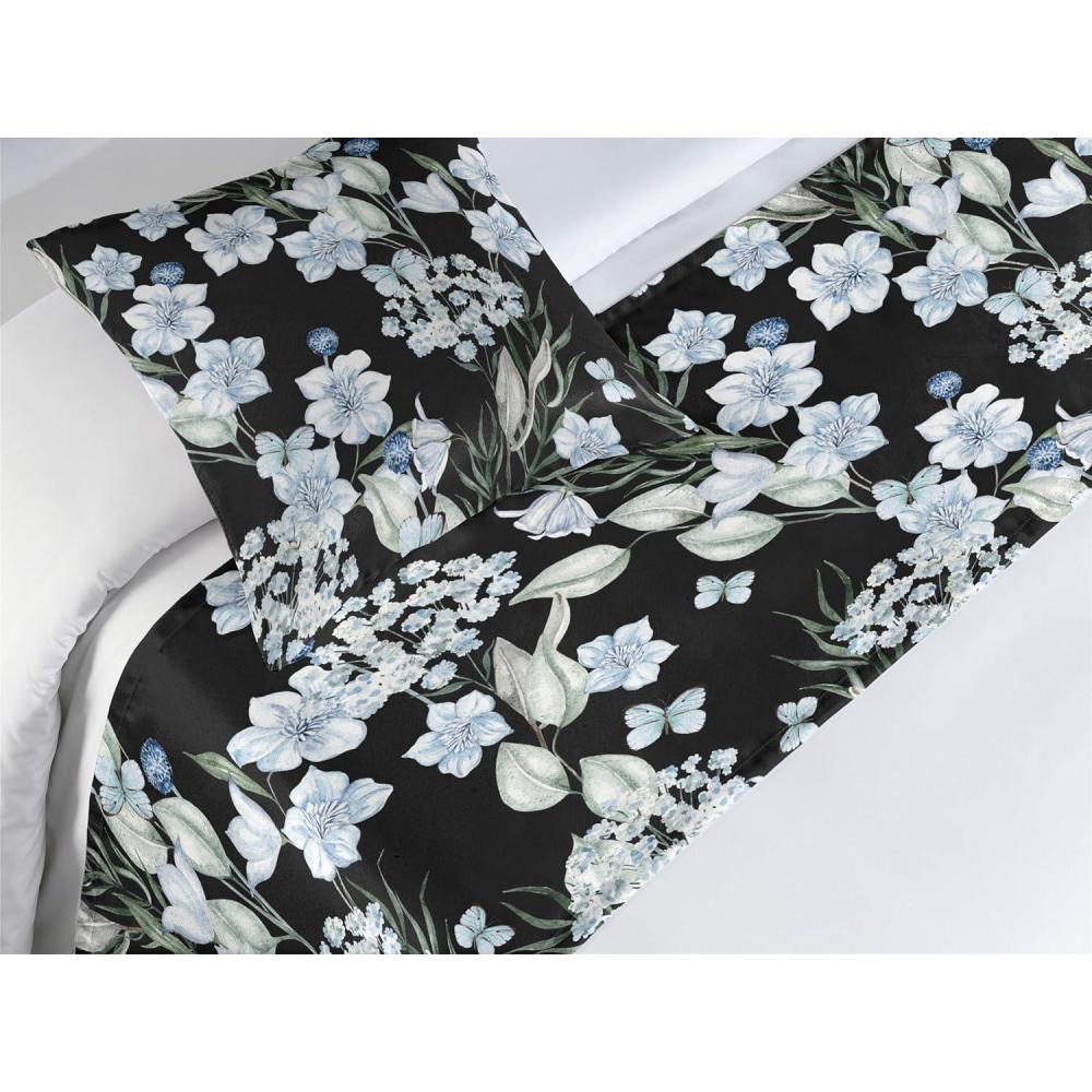 imageAmbesonne Floral Bed Runner Set Valentines Day Romantic Concept Watercolor Hydrangeas Roses Birds Decorative Bedding Scarf and 2 Pillow Shams for Hotels Homes Queen Soft Pink Pistachio GreenPale Green and Soft Blue