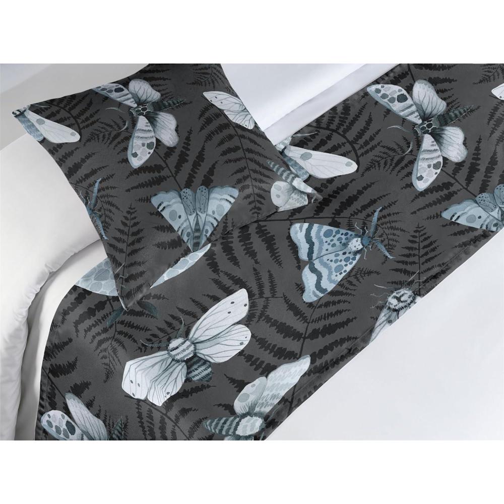 imageAmbesonne Floral Bed Runner Set Valentines Day Romantic Concept Watercolor Hydrangeas Roses Birds Decorative Bedding Scarf and 2 Pillow Shams for Hotels Homes Queen Soft Pink Pistachio GreenBlue Grey Pale Teal