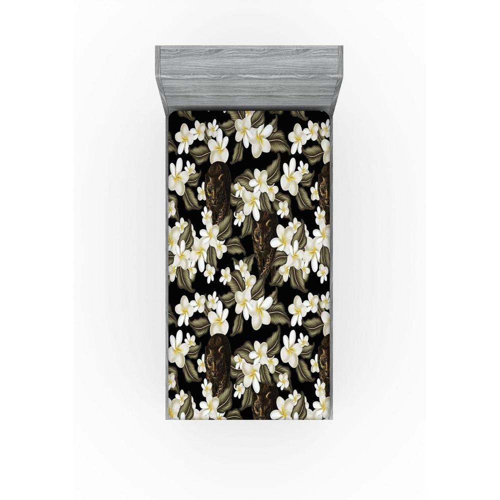 imageAmbesonne Floral Fitted Sheet Valentines Day Romantic Concept Watercolor Hydrangeas Roses Birds Decorative Soft Bedding AllRound Elastic Pocket California King Soft Pink Pistachio GreenSage Green and Off White