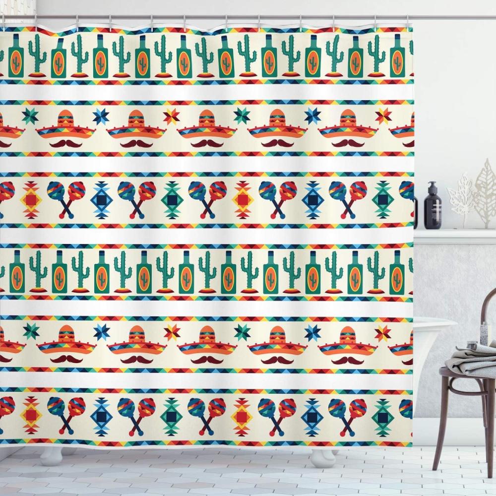 imageAmbesonne Owls Shower Curtain Owl Cartoon Pattern Feminine Soft Colors Happy Springtime Cloth Fabric Bathroom Decor Set with Hooks 69 W x 70 L Rose Pale Yellow PurpleJade Green