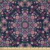 Ambesonne Adventure Cartoon Fabric by The Yard, Popular Travel Destinations Passport Stamp Motifs of Countries and Cities, Microfiber Fabric for Arts and Crafts Textiles & Decor, 1 Yard, Teal Orange(Pink Indigo)