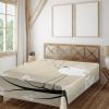 Ambesonne Birds Flat Sheet, 2 Birds on a Branch Singing Love Songs Friend Valentine Couple Hope Living, Soft Comfortable Top Sheet Decorative Bedding 1 Piece, Queen Size, Cream Black White(Full)