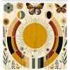 Ambesonne Cactus Shower Curtain, Cacti Spikes Flowers Birds Cartoon Style Vintage Like Colored Art, Cloth Fabric Bathroom Decor Set with Hooks, 69″ W x 84″ L, Green and Blue(Pale Coffee Eggshell)