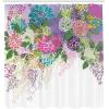 Ambesonne Cactus Shower Curtain, Cacti Spikes Flowers Birds Cartoon Style Vintage Like Colored Art, Cloth Fabric Bathroom Decor Set with Hooks, 69″ W x 84″ L, Green and Blue(White Violet)