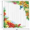 Ambesonne Cactus Shower Curtain, Cacti Spikes Flowers Birds Cartoon Style Vintage Like Colored Art, Cloth Fabric Bathroom Decor Set with Hooks, 69″ W x 84″ L, Green and Blue(Soft Blue Coral Green)