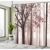 Ambesonne Cactus Shower Curtain, Cacti Spikes Flowers Birds Cartoon Style Vintage Like Colored Art, Cloth Fabric Bathroom Decor Set with Hooks, 69″ W x 84″ L, Green and Blue(Dried Rose)