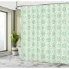 Ambesonne Cactus Shower Curtain, Cacti Spikes Flowers Birds Cartoon Style Vintage Like Colored Art, Cloth Fabric Bathroom Decor Set with Hooks, 69″ W x 84″ L, Green and Blue(Seafoam Almond Green)