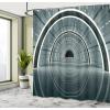 Ambesonne Cactus Shower Curtain, Cacti Spikes Flowers Birds Cartoon Style Vintage Like Colored Art, Cloth Fabric Bathroom Decor Set with Hooks, 69″ W x 84″ L, Green and Blue(Blue Grey)