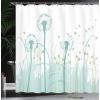 Ambesonne Cactus Shower Curtain, Cacti Spikes Flowers Birds Cartoon Style Vintage Like Colored Art, Cloth Fabric Bathroom Decor Set with Hooks, 69″ W x 84″ L, Green and Blue(Khaki Green)