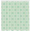 Ambesonne Cactus Shower Curtain, Cacti Spikes Flowers Birds Cartoon Style Vintage Like Colored Art, Cloth Fabric Bathroom Decor Set with Hooks, 69″ W x 84″ L, Green and Blue(Seafoam Almond Green)
