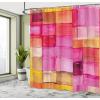 Ambesonne Cactus Shower Curtain, Cacti Spikes Flowers Birds Cartoon Style Vintage Like Colored Art, Cloth Fabric Bathroom Decor Set with Hooks, 69″ W x 84″ L, Green and Blue(Coral Pink)