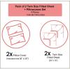 Ambesonne Cartoon 2 Pack Fitted Sheet & Pillow Sham Set, Fantasy World Cards Clocks, 4 Pcs Bedding Decor, Package Contains 2 Full Size Fitted Sheets & 4 Pillow Covers, Multicolor(Multicolor)