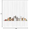 Ambesonne Cartoon Shower Curtain, Domestic Pets Various Animals with Funny Expressions Humorous Cartoon Style, Cloth Fabric Bathroom Decor Set with Hooks, 69″ W x 75″ L, Grey Salmon