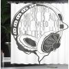Ambesonne Cartoon Shower Curtain, Pug Dog in Bathtub Grooming Salon Service Shampoo Rubber Duck Pets in Style Image, Cloth Fabric Bathroom Decor Set with Hooks, 69″ W x 70″ L, Teal(Charcoal Grey)