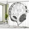 Ambesonne Cartoon Shower Curtain, Pug Dog in Bathtub Grooming Salon Service Shampoo Rubber Duck Pets in Style Image, Cloth Fabric Bathroom Decor Set with Hooks, 69″ W x 70″ L, Teal(Charcoal Grey)