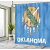 Ambesonne Cartoon Shower Curtain, Pug Dog in Bathtub Grooming Salon Service Shampoo Rubber Duck Pets in Style Image, Cloth Fabric Bathroom Decor Set with Hooks, 69″ W x 70″ L, Teal(Green Blue)