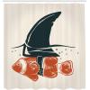Ambesonne Cartoon Shower Curtain, Pug Dog in Bathtub Grooming Salon Service Shampoo Rubber Duck Pets in Style Image, Cloth Fabric Bathroom Decor Set with Hooks, 69″ W x 70″ L, Teal(Orange Green)
