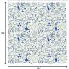 Ambesonne Cartoon Shower Curtain, Science Chemistry Geometry Math Nerd Geek and Genius Themed Design Art, Cloth Fabric Bathroom Decor Set with Hooks, 69″ W x 70″ L, Blue and Ivory