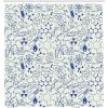 Ambesonne Cartoon Shower Curtain, Science Chemistry Geometry Math Nerd Geek and Genius Themed Design Art, Cloth Fabric Bathroom Decor Set with Hooks, 69″ W x 70″ L, Blue and Ivory
