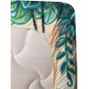 Ambesonne Cat Sheet Set, Romantic Date Night of Kitties Drinking Milkshake Cozy Night Scene Valentines, Fitted and Flat Sheet with Pillowcases Bedding Accent 4 Piece Set, King, Dark Blue Apricot(Jade Green Grey Orange)