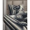 Ambesonne Cat Sheet Set, Romantic Date Night of Kitties Drinking Milkshake Cozy Night Scene Valentines, Fitted and Flat Sheet with Pillowcases Bedding Accent 4 Piece Set, King, Dark Blue Apricot(Dark Grey Pale Sepia)