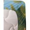 Ambesonne Cat Sheet Set, Romantic Date Night of Kitties Drinking Milkshake Cozy Night Scene Valentines, Fitted and Flat Sheet with Pillowcases Bedding Accent 4 Piece Set, King, Dark Blue Apricot(Green Orange)