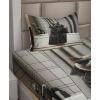 Ambesonne Cat Sheet Set, Romantic Date Night of Kitties Drinking Milkshake Cozy Night Scene Valentines, Fitted and Flat Sheet with Pillowcases Bedding Accent 4 Piece Set, King, Dark Blue Apricot(Grey and Charcoal Grey)
