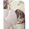 Ambesonne Cat Sheet Set, Romantic Date Night of Kitties Drinking Milkshake Cozy Night Scene Valentines, Fitted and Flat Sheet with Pillowcases Bedding Accent 4 Piece Set, King, Dark Blue Apricot(Ivory Apricot and Dark Grey)