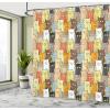 Ambesonne Cats Shower Curtain, Funny Colorful Graphic Kittens Cartoon Style Boys Girls Playroom, Cloth Fabric Bathroom Decor Set with Hooks, 69″ W x 70″ L, Pastel Pink Grey
