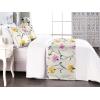 Ambesonne Floral Bed Runner Set, Rose Flowers and Leaves Pattern Vintage Valentine Romantic Ornament, Decorative Bedding Scarf and 2 Pillow Shams for Hotels Homes, King, Pastel Pink Hunter Green(Dark Yellow and Soft Pink)