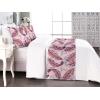 Ambesonne Floral Bed Runner Set, Rose Flowers and Leaves Pattern Vintage Valentine Romantic Ornament, Decorative Bedding Scarf and 2 Pillow Shams for Hotels Homes, King, Pastel Pink Hunter Green(Blue Violet Pale Peach)
