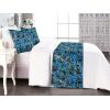 Ambesonne Floral Bed Runner Set, Rose Flowers and Leaves Pattern Vintage Valentine Romantic Ornament, Decorative Bedding Scarf and 2 Pillow Shams for Hotels Homes, King, Pastel Pink Hunter Green(Violet Blue and Sea Green)