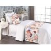 Ambesonne Floral Bed Runner Set, Rose Flowers and Leaves Pattern Vintage Valentine Romantic Ornament, Decorative Bedding Scarf and 2 Pillow Shams for Hotels Homes, King, Pastel Pink Hunter Green(Lavender Blue and Pale Salmon)