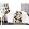 Ambesonne Floral Bed Runner Set, Rose Flowers and Leaves Pattern Vintage Valentine Romantic Ornament, Decorative Bedding Scarf and 2 Pillow Shams for Hotels Homes, King, Pastel Pink Hunter Green(Dark Khaki Charcoal Grey)