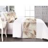 Ambesonne Floral Bed Runner Set, Roses Lavender Eucalyptus Watercolor Valentine’s Day Romantic Concept, Decorative Bedding Scarf and a Pillow Sham for Hotels Homes, Twin, Purple Grey and Off White(Warm Taupe and Eggshell)