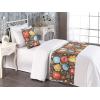 Ambesonne Floral Bed Runner Set, Roses Lavender Eucalyptus Watercolor Valentine’s Day Romantic Concept, Decorative Bedding Scarf and a Pillow Sham for Hotels Homes, Twin, Purple Grey and Off White(Vermilion and Pale Blue)