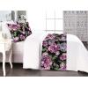 Ambesonne Floral Bed Runner Set, Roses Lavender Eucalyptus Watercolor Valentine’s Day Romantic Concept, Decorative Bedding Scarf and a Pillow Sham for Hotels Homes, Twin, Purple Grey and Off White(Soft Pink Olive Green)