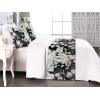 Ambesonne Floral Bed Runner Set, Roses Lavender Eucalyptus Watercolor Valentine’s Day Romantic Concept, Decorative Bedding Scarf and a Pillow Sham for Hotels Homes, Twin, Purple Grey and Off White(Purple Grey and Off White)