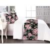 Ambesonne Floral Bed Runner Set, Roses Lavender Eucalyptus Watercolor Valentine’s Day Romantic Concept, Decorative Bedding Scarf and a Pillow Sham for Hotels Homes, Twin, Purple Grey and Off White(Pastel Pink Hunter Green)