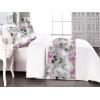 Ambesonne Floral Bed Runner Set, Roses Lavender Eucalyptus Watercolor Valentine’s Day Romantic Concept, Decorative Bedding Scarf and a Pillow Sham for Hotels Homes, Twin, Purple Grey and Off White(Lilac Pearl Reseda Green)