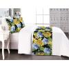 Ambesonne Floral Bed Runner Set, Roses Lavender Eucalyptus Watercolor Valentine’s Day Romantic Concept, Decorative Bedding Scarf and a Pillow Sham for Hotels Homes, Twin, Purple Grey and Off White(Earth Yellow Apple Green)