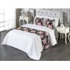 Ambesonne Floral Bed Runner Set, Roses Lavender Eucalyptus Watercolor Valentine’s Day Romantic Concept, Decorative Bedding Scarf and a Pillow Sham for Hotels Homes, Twin, Purple Grey and Off White(Pastel Pink Hunter Green)