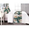 Ambesonne Floral Bed Runner Set, Roses Lavender Eucalyptus Watercolor Valentine’s Day Romantic Concept, Decorative Bedding Scarf and a Pillow Sham for Hotels Homes, Twin, Purple Grey and Off White(Pale Brown Dark Teal)