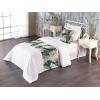 Ambesonne Floral Bed Runner Set, Roses Lavender Eucalyptus Watercolor Valentine’s Day Romantic Concept, Decorative Bedding Scarf and a Pillow Sham for Hotels Homes, Twin, Purple Grey and Off White(Pale Brown Dark Teal)