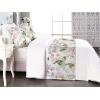 Ambesonne Floral Bed Runner Set, Roses Lavender Eucalyptus Watercolor Valentine’s Day Romantic Concept, Decorative Bedding Scarf and a Pillow Sham for Hotels Homes, Twin, Purple Grey and Off White(Pale Pink and Laurel Green)