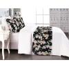 Ambesonne Floral Bed Runner Set, Roses Lavender Eucalyptus Watercolor Valentine’s Day Romantic Concept, Decorative Bedding Scarf and a Pillow Sham for Hotels Homes, Twin, Purple Grey and Off White(Pastel Pink Pale Green)